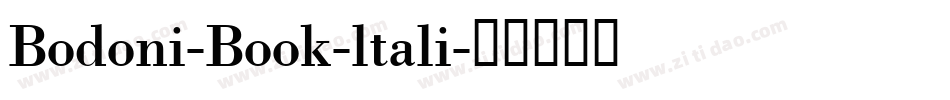 Bodoni-Book-ltali字体转换