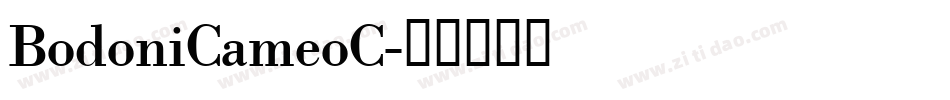 BodoniCameoC字体转换