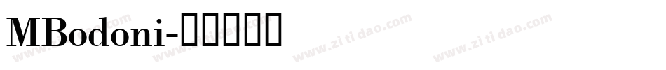 MBodoni字体转换