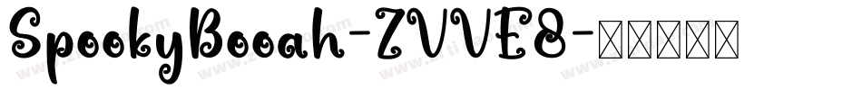 SpookyBooah-ZVVE8字体转换