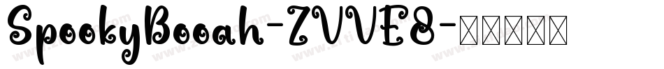 SpookyBooah-ZVVE8字体转换