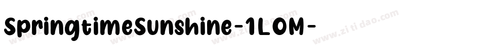 SpringtimeSunshine-1L0M字体转换