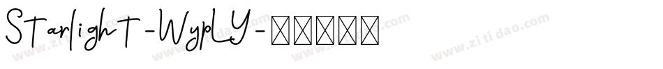 Starlight-WypLY字体转换