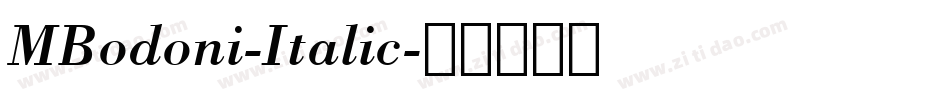 MBodoni-Italic字体转换