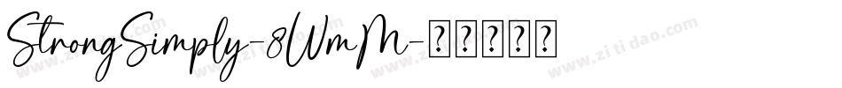 StrongSimply-8WmM字体转换