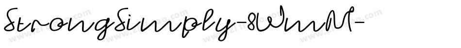StrongSimply-8WmM字体转换