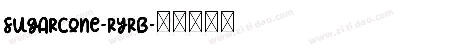 Sugarcone-rYRB字体转换
