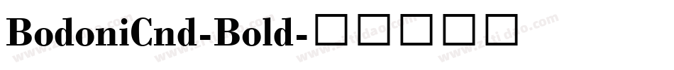 BodoniCnd-Bold字体转换