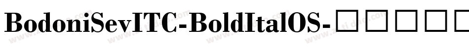 BodoniSevITC-BoldItalOS字体转换