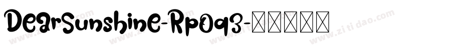 DearSunshine-Rp0q3字体转换