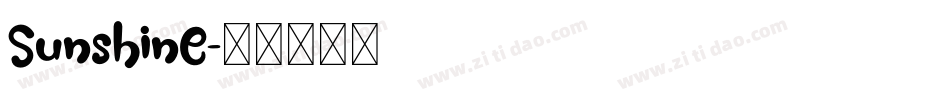 Sunshine字体转换