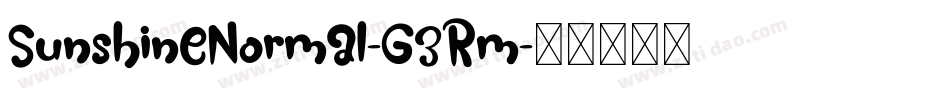 SunshineNormal-G3Rm字体转换
