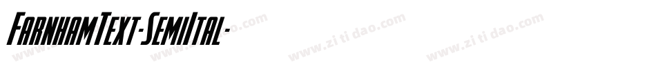 FarnhamText-SemiItal字体转换