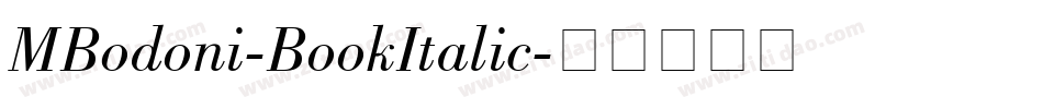 MBodoni-BookItalic字体转换