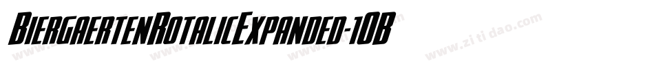 BiergaertenRotalicExpanded-1OB2字体转换