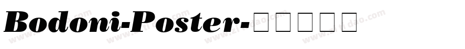 Bodoni-Poster字体转换