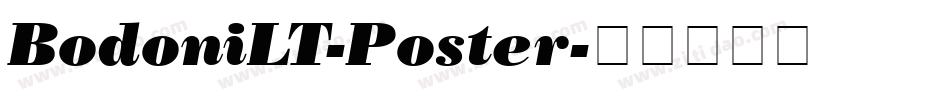 BodoniLT-Poster字体转换