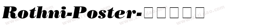 Rothni-Poster字体转换