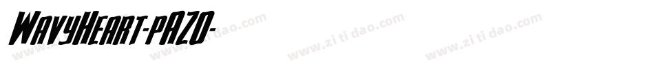 WavyHeart-pAZO字体转换