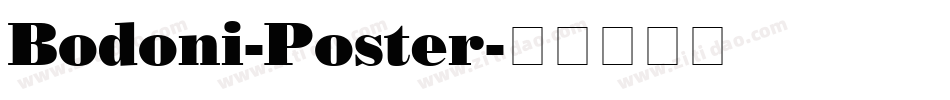 Bodoni-Poster字体转换