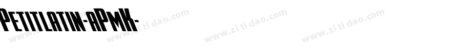 Petitlatin-aPmK字体转换