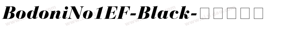 BodoniNo1EF-Black字体转换