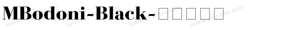 MBodoni-Black字体转换