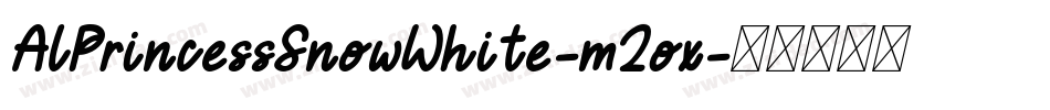 AlPrincessSnowWhite-m2ox字体转换