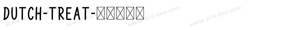 Dutch-Treat字体转换
