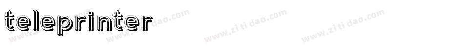 Teleprinter字体转换
