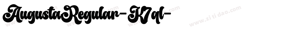 AugustaRegular-K7ql字体转换