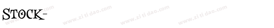 Stock字体转换