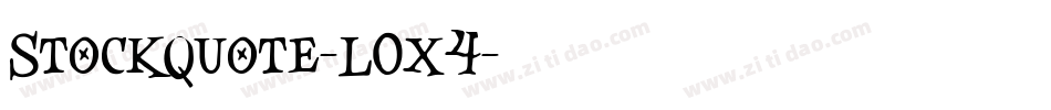 StockQuote-LOx4字体转换