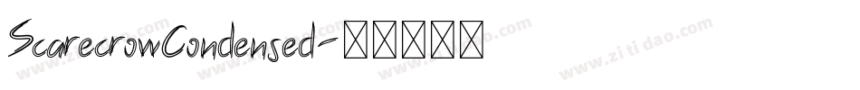 ScarecrowCondensed字体转换