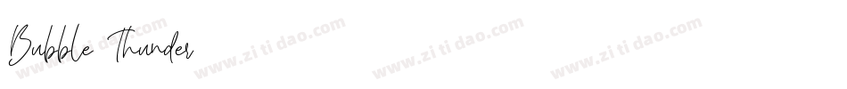 Bubble-Thunder字体转换