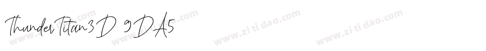 ThunderTitan3D-9DA5字体转换
