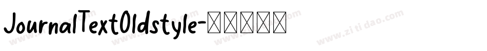JournalTextOldstyle字体转换