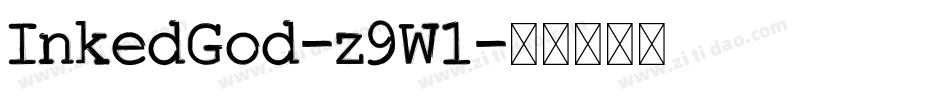 InkedGod-z9W1字体转换