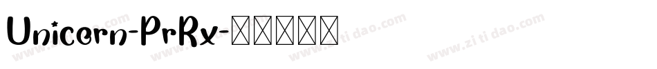 Unicorn-PrRx字体转换