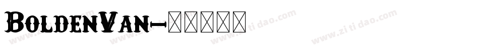 BoldenVan字体转换