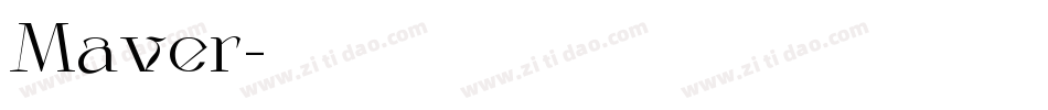 Maver字体转换