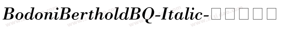 BodoniBertholdBQ-Italic字体转换