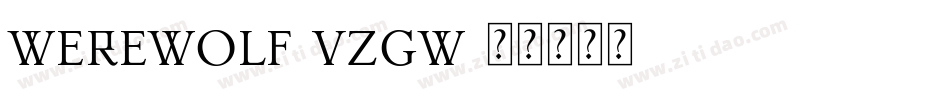 Werewolf-VzGw字体转换