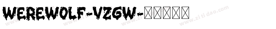 Werewolf-VzGw字体转换