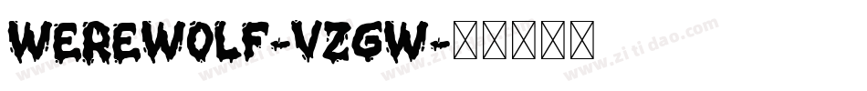 Werewolf-VzGw字体转换