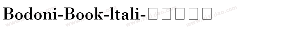 Bodoni-Book-ltali字体转换