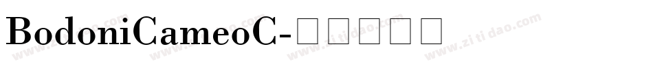 BodoniCameoC字体转换