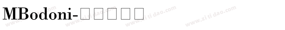 MBodoni字体转换