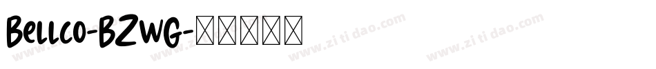 Bellco-BZwG字体转换