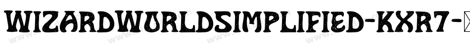 WizardWorldSimplified-Kxr7字体转换